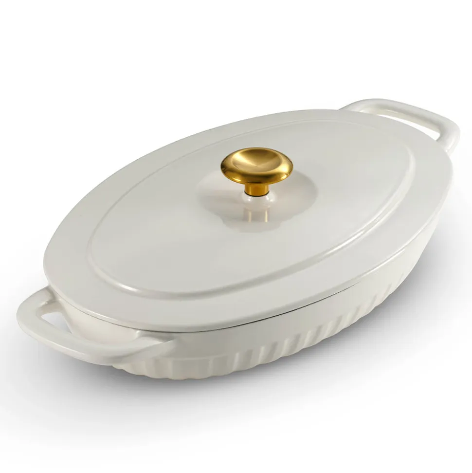 2 Piece Cast Iron Au Gratin Dish