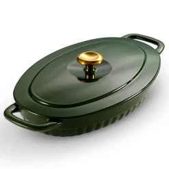 2 Piece Cast Iron Au Gratin Dish