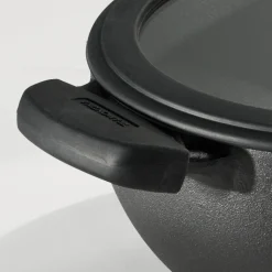 3 Piece Cast Iron 7 Quart Deep Kadai & Flat Tawa Cookware Set