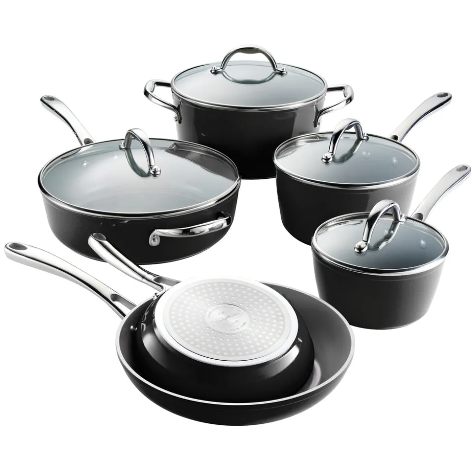 10 Piece Cold-Forged Induction Ceramic Cookware Set