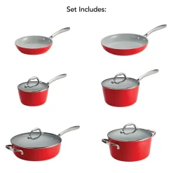 10 Piece Cold-Forged Induction Ceramic Cookware Set