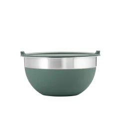10 Piece Covered Stainless Steel and Silicone Mixing Bowl Set with Grating Tools