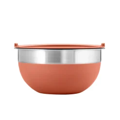 10 Piece Covered Stainless Steel and Silicone Mixing Bowl Set with Grating Tools