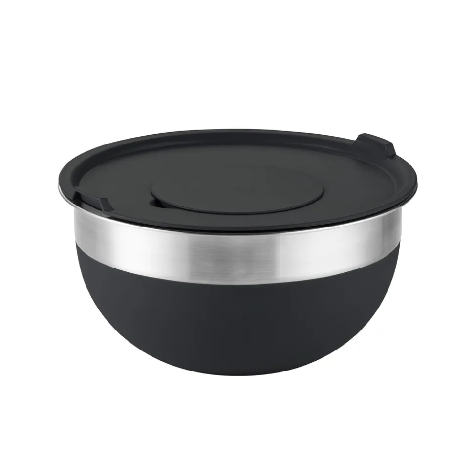10 Piece Covered Stainless Steel and Silicone Mixing Bowl Set with Grating Tools