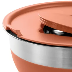10 Piece Covered Stainless Steel and Silicone Mixing Bowl Set with Grating Tools