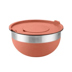 10 Piece Covered Stainless Steel and Silicone Mixing Bowl Set with Grating Tools