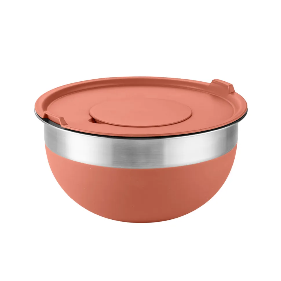 10 Piece Covered Stainless Steel and Silicone Mixing Bowl Set with Grating Tools
