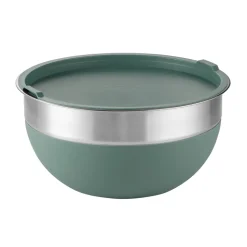 10 Piece Covered Stainless Steel and Silicone Mixing Bowl Set with Grating Tools