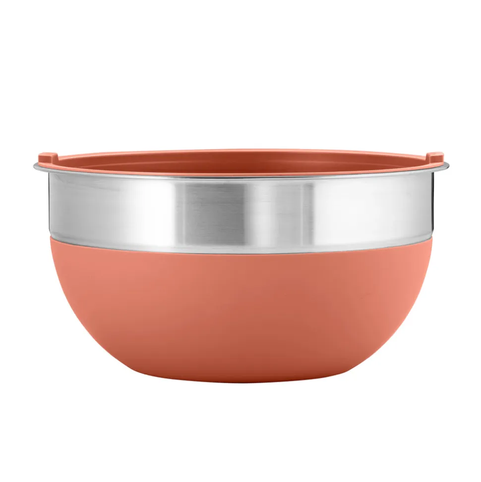 10 Piece Covered Stainless Steel and Silicone Mixing Bowl Set with Grating Tools