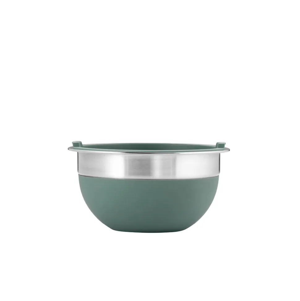 10 Piece Covered Stainless Steel and Silicone Mixing Bowl Set with Grating Tools