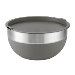 10 Piece Covered Stainless Steel and Silicone Mixing Bowl Set with Grating Tools