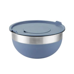 10 Piece Covered Stainless Steel and Silicone Mixing Bowl Set with Grating Tools