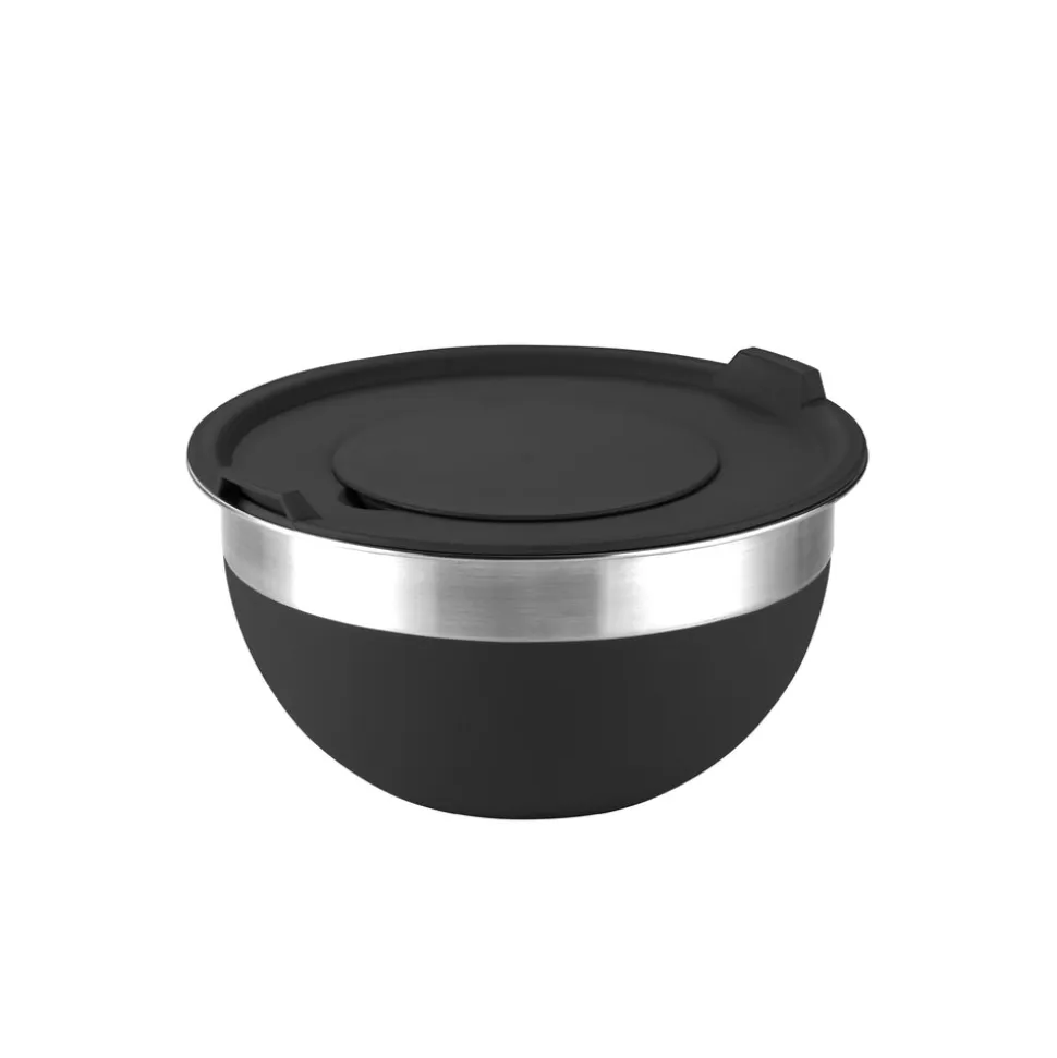 10 Piece Covered Stainless Steel and Silicone Mixing Bowl Set with Grating Tools