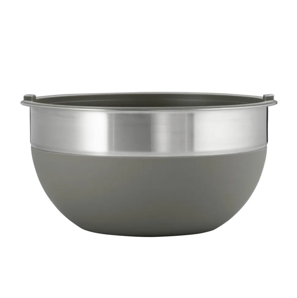 10 Piece Covered Stainless Steel and Silicone Mixing Bowl Set with Grating Tools