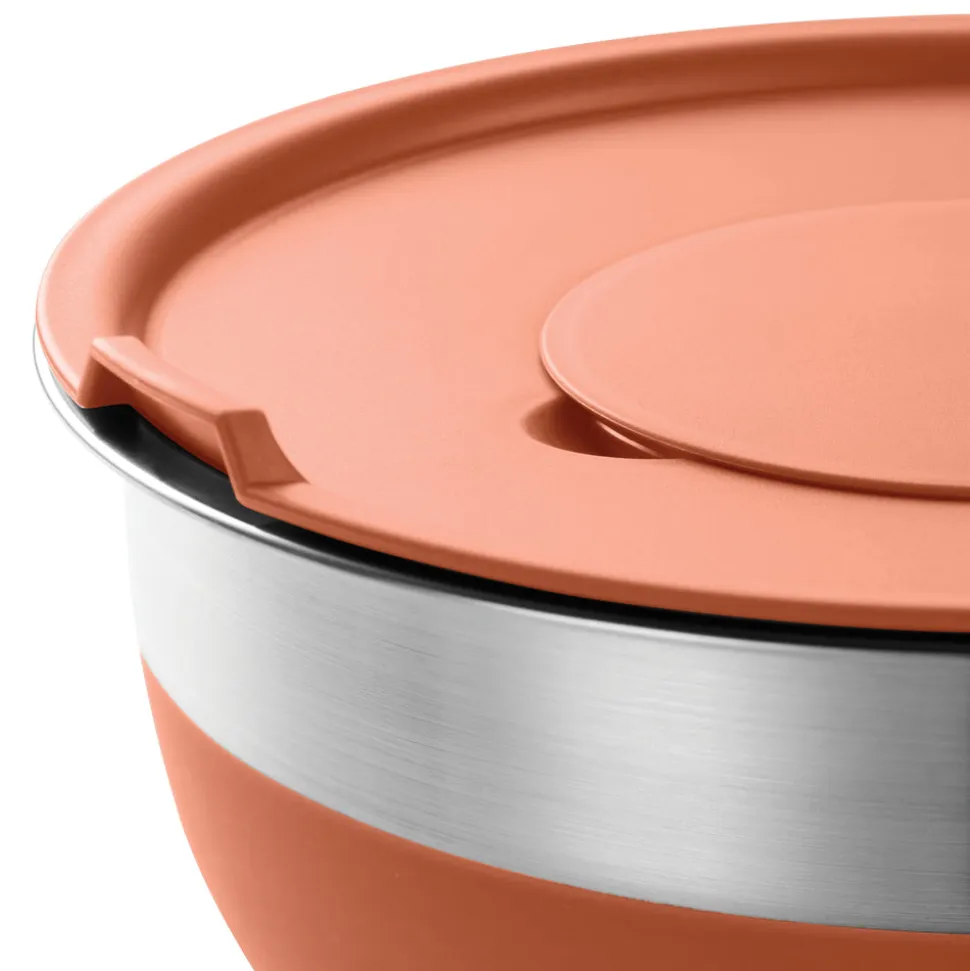 10 Piece Covered Stainless Steel and Silicone Mixing Bowl Set with Grating Tools