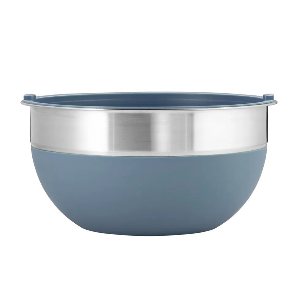 10 Piece Covered Stainless Steel and Silicone Mixing Bowl Set with Grating Tools
