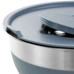 10 Piece Covered Stainless Steel and Silicone Mixing Bowl Set with Grating Tools