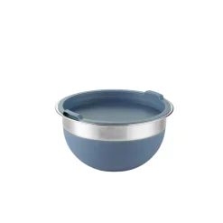 10 Piece Covered Stainless Steel and Silicone Mixing Bowl Set with Grating Tools