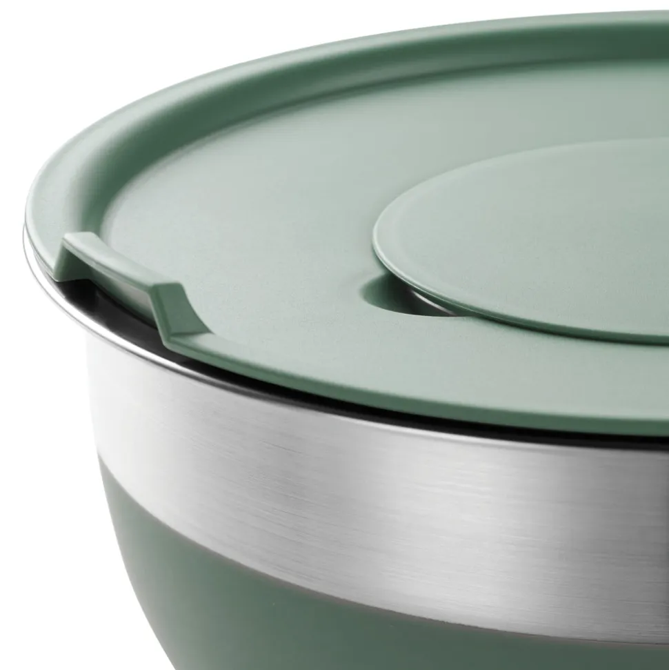 10 Piece Covered Stainless Steel and Silicone Mixing Bowl Set with Grating Tools