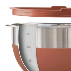 10 Piece Covered Stainless Steel and Silicone Mixing Bowl Set with Grating Tools