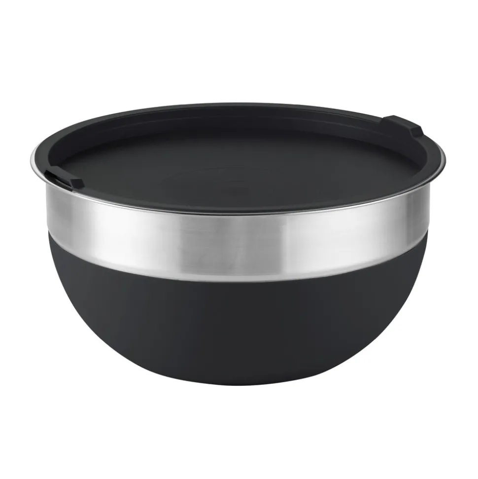 10 Piece Covered Stainless Steel and Silicone Mixing Bowl Set with Grating Tools