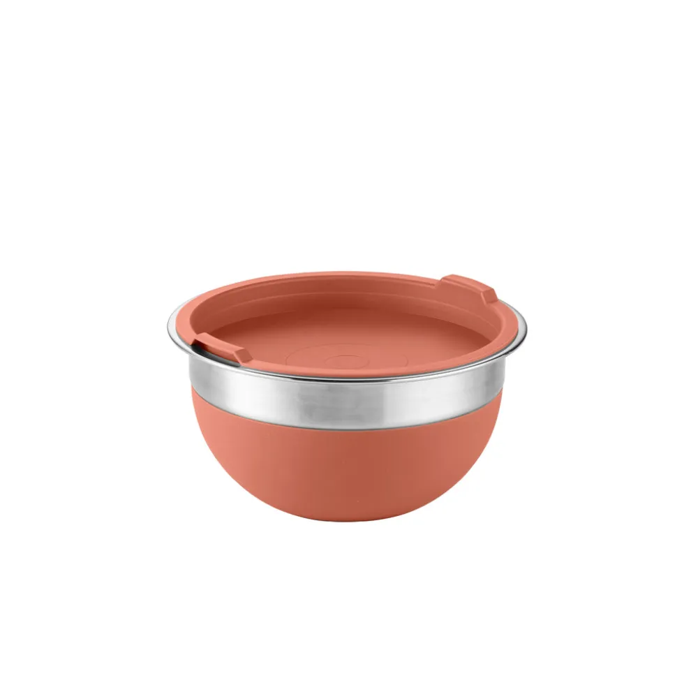 10 Piece Covered Stainless Steel and Silicone Mixing Bowl Set with Grating Tools
