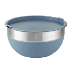 10 Piece Covered Stainless Steel and Silicone Mixing Bowl Set with Grating Tools
