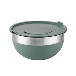 10 Piece Covered Stainless Steel and Silicone Mixing Bowl Set with Grating Tools
