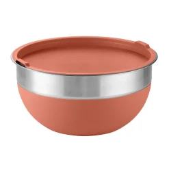 10 Piece Covered Stainless Steel and Silicone Mixing Bowl Set with Grating Tools