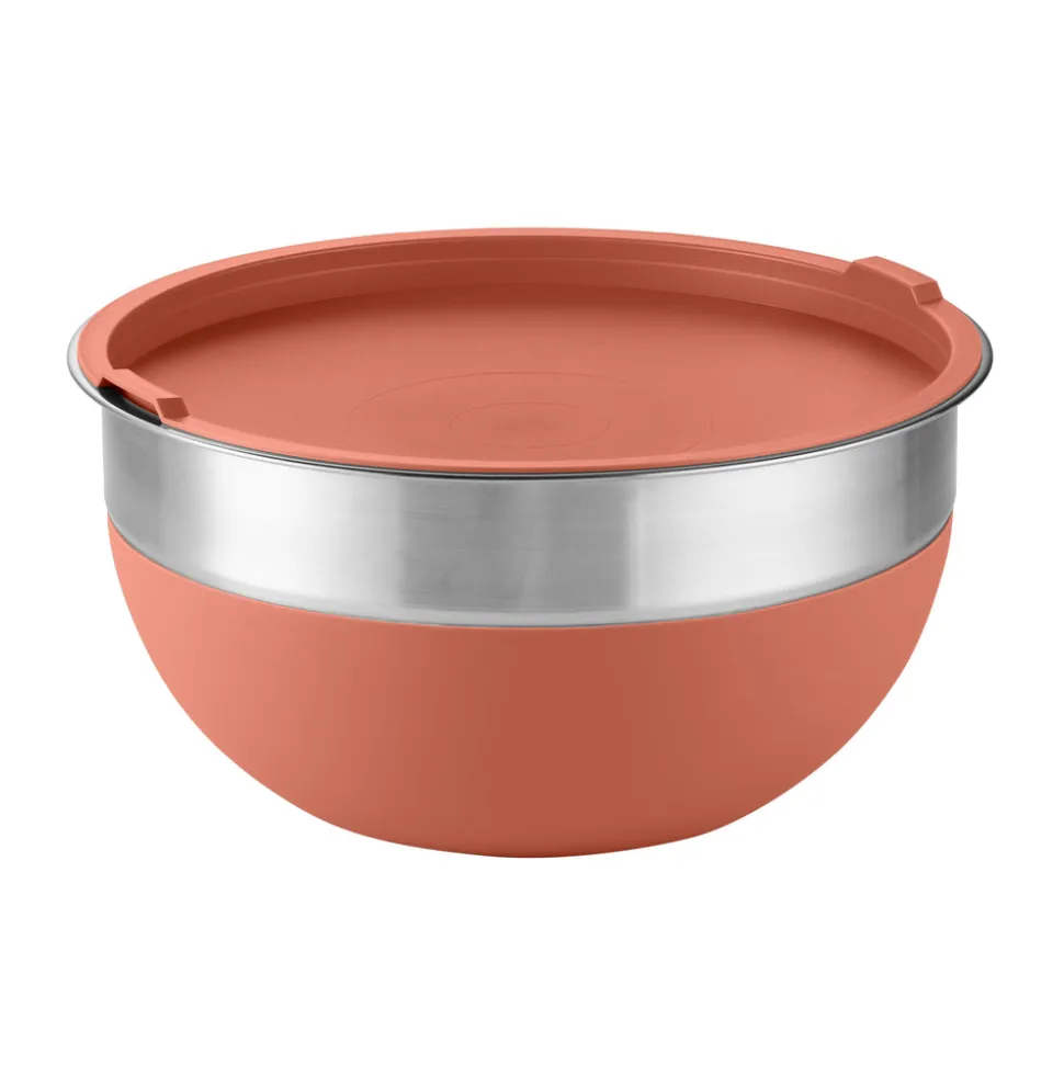 10 Piece Covered Stainless Steel and Silicone Mixing Bowl Set with Grating Tools