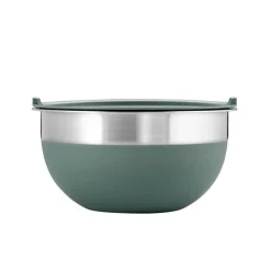 10 Piece Covered Stainless Steel and Silicone Mixing Bowl Set with Grating Tools