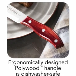 9 Piece 5 in Porterhouse Steak Knife Set with Multi-Purpose Block