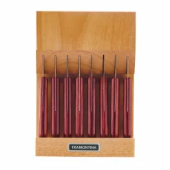 9 Piece 5 in Porterhouse Steak Knife Set with Multi-Purpose Block