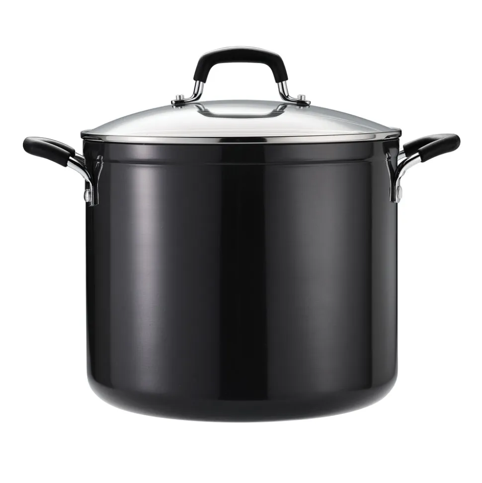 4-Piece Nonstick Stock Pot Set (8 quart and 12 quart)