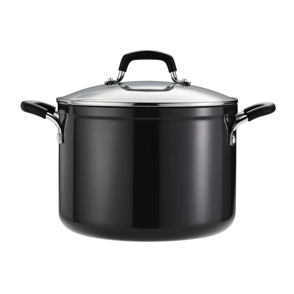 4-Piece Nonstick Stock Pot Set (8 quart and 12 quart)