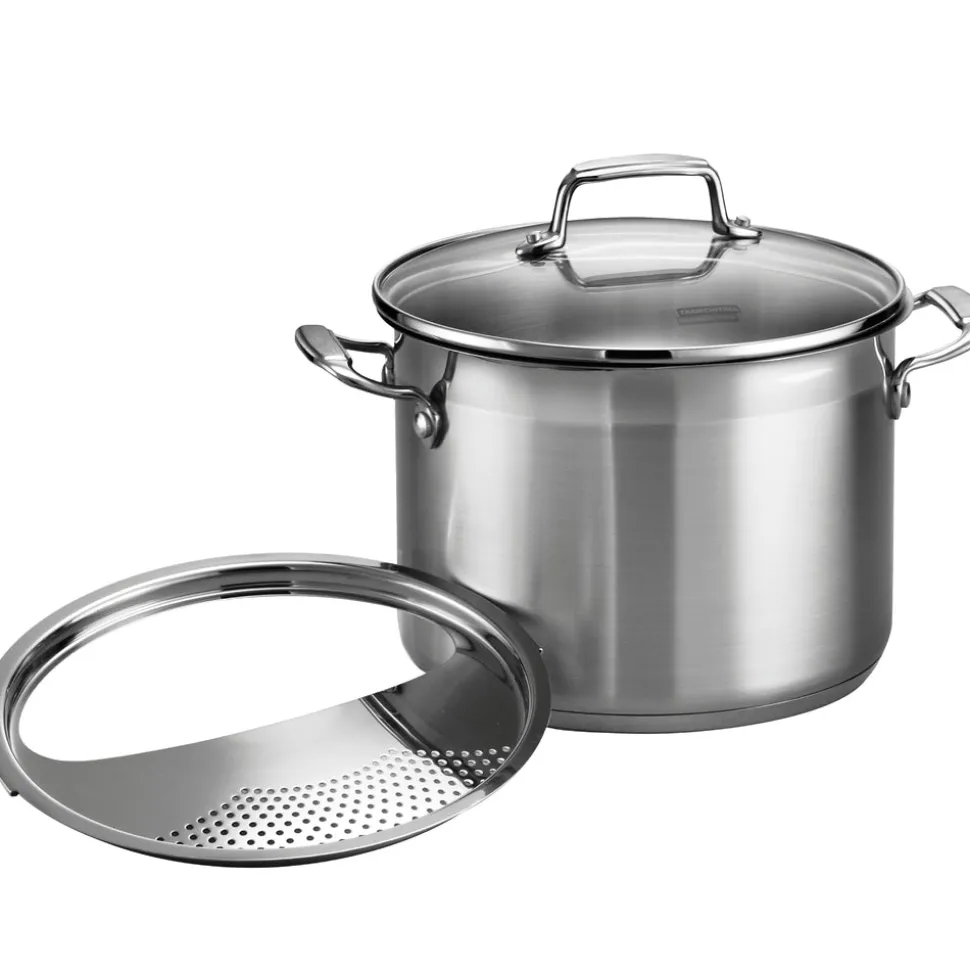 3 Piece - 6 Quart Stainless Steel Pasta Cooker