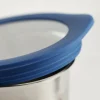 4 Piece Stainless Steel Canister Set - Blue