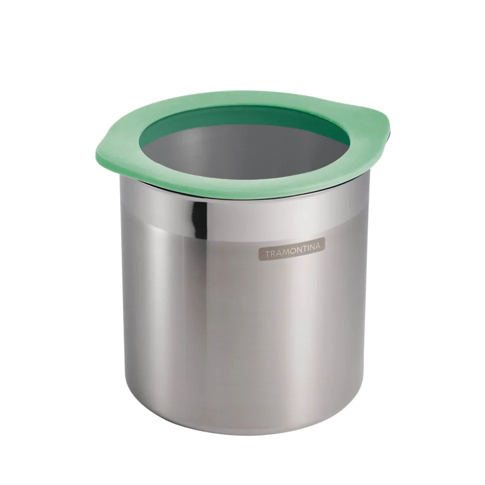 4 Piece Stainless Steel Canister Set - Mint Green