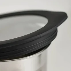 4 Piece Stainless Steel Canister Set - Black