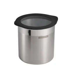 4 Piece Stainless Steel Canister Set - Black