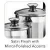 8 Piece Stainless Steel Covered Canister and Scoop Set