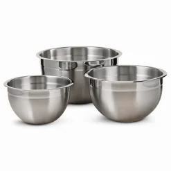 3 Piece Stainless Steel Mixing Bowl Set