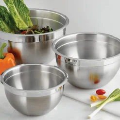 3 Piece Stainless Steel Mixing Bowl Set