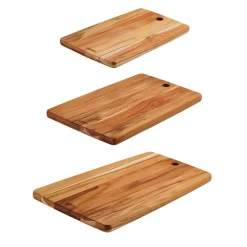 3 Piece Teak Wood Kitchen Board Set