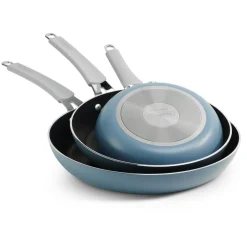 3 Pk Fry Pans with Nonstick Interior