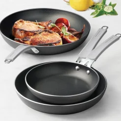 3 Pk Fry Pans with Nonstick Interior