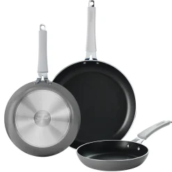 3 Pk Fry Pans with Nonstick Interior