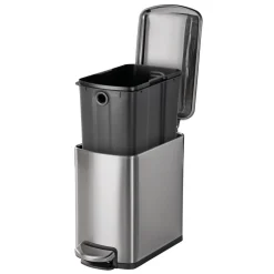 2 Pk-1.6 Gallon Step Trash Cans
