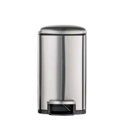 2 Pk-1.6 Gallon Step Trash Cans