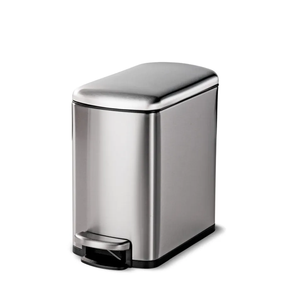 2 Pk-1.6 Gallon Step Trash Cans